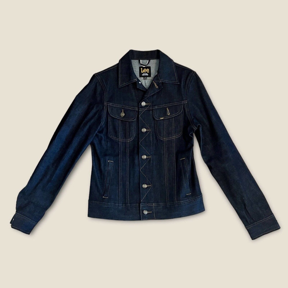 Lee Men's Selvedge Denim Jacket Size S Riders Trucker Modern Vintage New